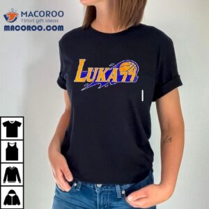 Luka Doncic Rocks Lakers Themed Tshirt