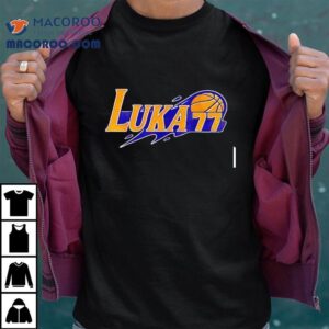 Luka Doncic Rocks Lakers Themed Tshirt