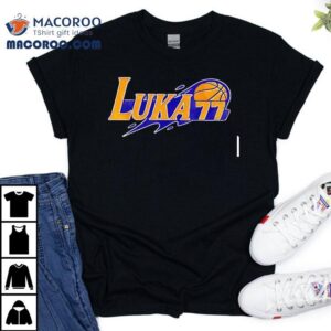 Luka Doncic Rocks Lakers Themed Tshirt