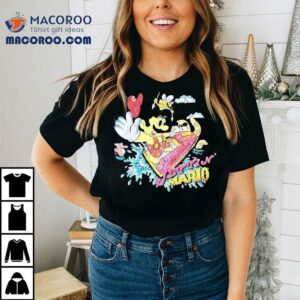 Retro Mario Bros Animated Design Tshirt