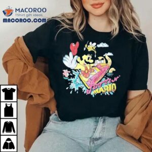 Retro Mario Bros Animated Design Tshirt