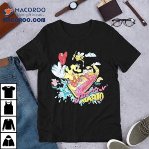 Retro Mario Bros Animated Design Tshirt