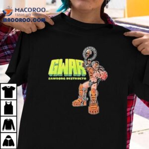 Sawborg Destructo Graphic Design T Tshirt