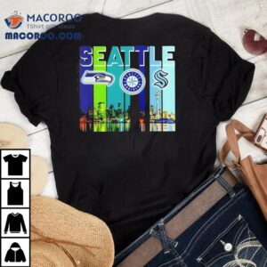 Seattle Sports Team Pride With Iconic City Skyline Tshirt