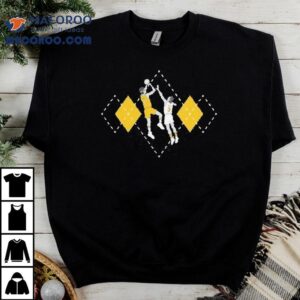 Stylish Argyle Hoops Design Tshirt