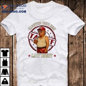 Trump political satire on bold statement t-shirt