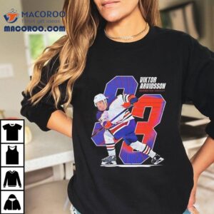 Viktor Arvidsson 22 Edmonton Oilers Hockey Shirt 2 Viktor Arvidsson Edmonton Oilers Hockey Tshirt