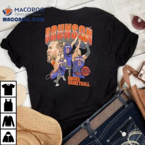 Vintage Knicks Playoffs Jalen Brunson Retro Basketball Tshirt