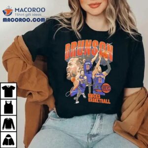 Vintage Knicks Playoffs Jalen Brunson Retro Basketball Tshirt