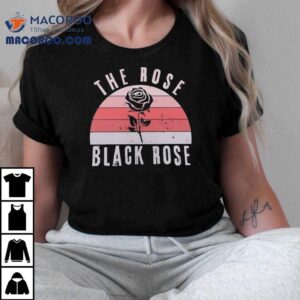 Vintage Black Floral Design Tshirt