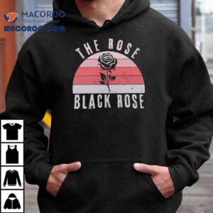 Vintage Black Floral Design Tshirt