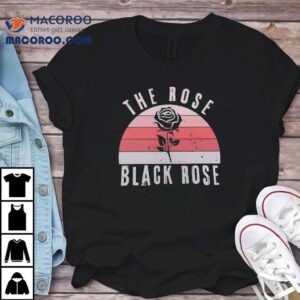 Vintage Black Floral Design T Tshirt