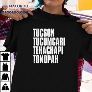 Vintage Southwest Town Names Graphic Tshirt