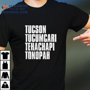 Vintage Southwest Town Names Graphic T Tshirt