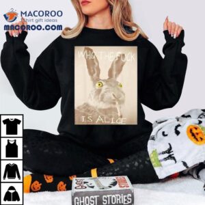 Who Is Alice Funny Rabbit Design Tshirt
