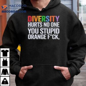 Why Differences Dont Divide People Stupid Orange Tshirt