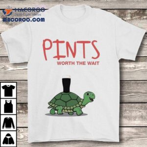 Worth The Wait Cool Turtle Design T-Shirt