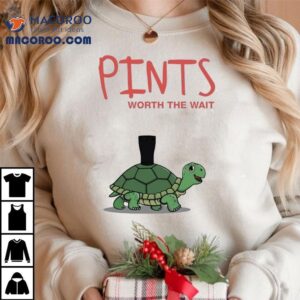 Worth The Wait Cool Turtle Design Tshirt