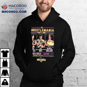 Wrestlemania Iyo Sky Vs Bianca Belair Vs Rhea Ripley Triple Threat Match Tshirt