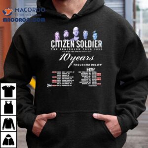 10 Years and Thousand Below Join Citizen Soldier on Their 2025 Semicolon Tour Tshirt 10 Years and Thousand Below Join Citizen Soldier on Their 2025 Semicolon Tour Tshirt