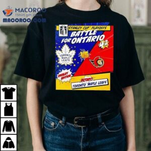 2025 playoff showdown leafs sens hockey rivalry comic tshirt