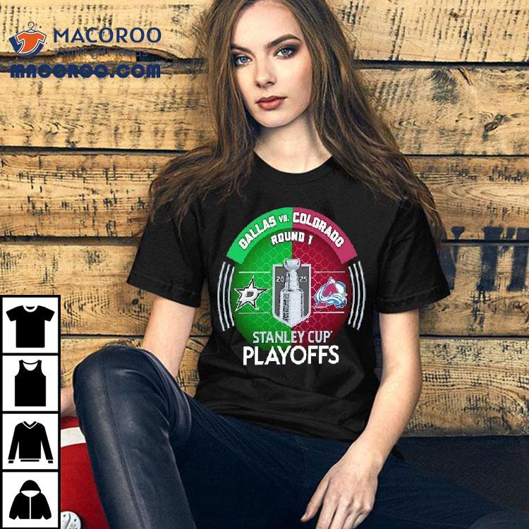 2025 Stanley Cup showdown Dallas Stars face Colorado Avalanche in epic playoff t-shirt 2025 Stanley Cup showdown Dallas Stars face Colorado Avalanche in epic playoff t-shirt