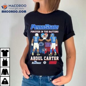 Abdul Carter honors Penn State and Giants legacy with exclusive t-shirt