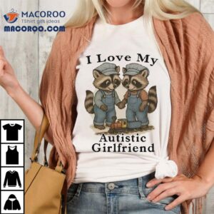 Adorable raccoon design celebrates my amazing autistic partner t-shirt