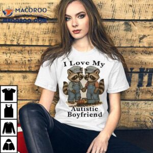 Adorable raccoon design for autism awareness t-shirt