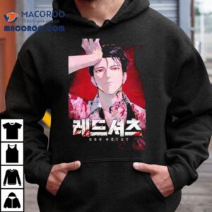 Anime character red design tshirt