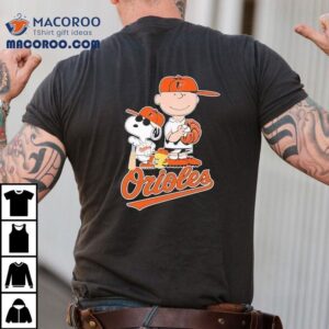 Baltimore Orioles Woodstock Snoopy Charlie Brown Graphic T-shirt
