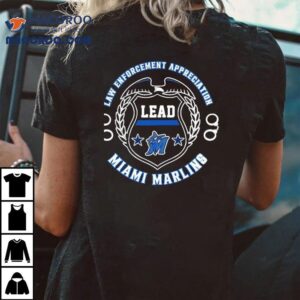 Celebrate Miami Marlins 2025 tribute to police with this special tshirt