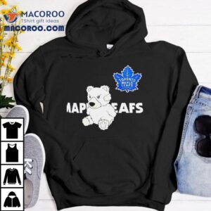 Cozy Toronto Maple Leafs Bear Design T-shirt