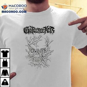 Gatecreeper Skull Design On Vintage Style Tshirt