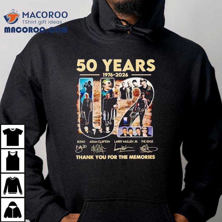 U2 commemorative vintage 1976 to 2026 anniversary tribute tshirt U2 commemorative vintage 1976 to 2026 anniversary tribute tshirt
