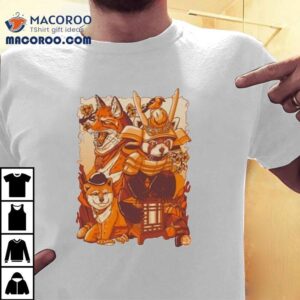 Vibrant orange fuzzy design tshirt