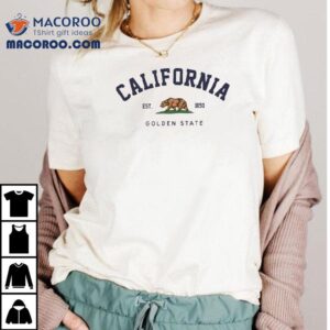 Vintage 1850 California Golden State Design Tshirt