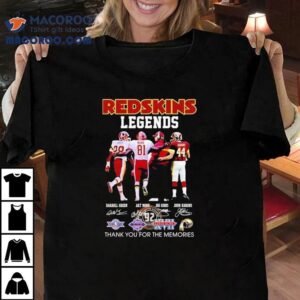 Washington Commanders honor past legends with nostalgic thank you memories tshirt