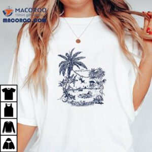 White Lotus inspired monkey design t-shirt