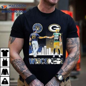Wisconsin pride with Adames and Love on this cool skyline signature t-shirt