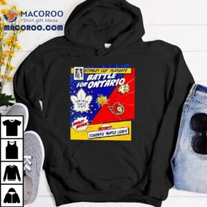 2025 playoff showdown leafs sens hockey rivalry comic tshirt