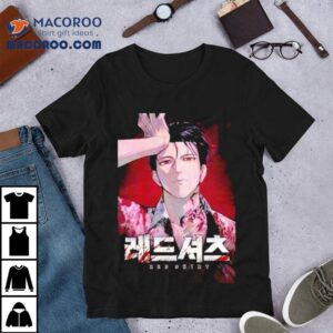 Anime character red design tshirt