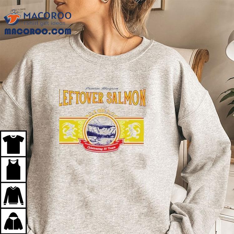 Celebrate 35 years of Leftover Salmon with this vintage style t-shirt Celebrate 35 years of Leftover Salmon with this vintage style t-shirt