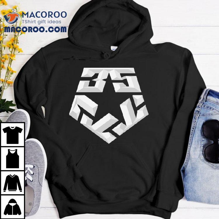 Celebrate 35 years of tribal style with this bevel design tshirt Celebrate 35 years of tribal style with this bevel design tshirt