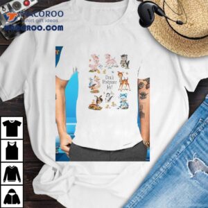 Celebrate happiness with playful animal designs t-shirt