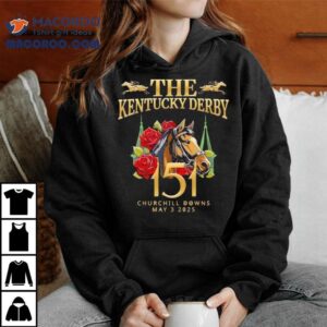 Celebrate the 151st Run for the Roses at Churchill Downs with this exclusive 2025 derby t-shirt