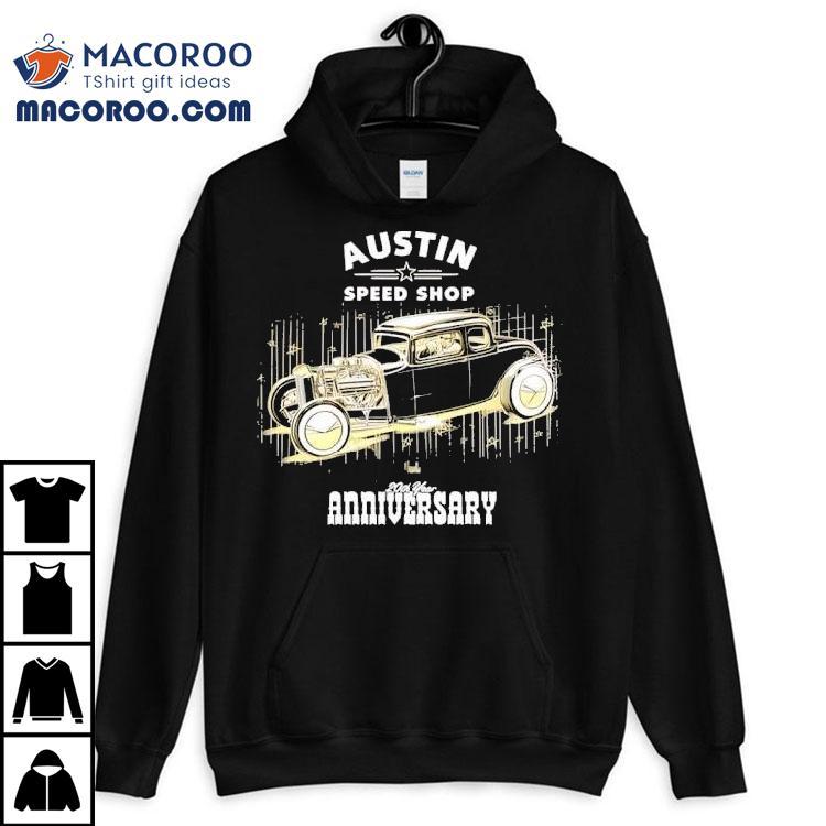 Celebrating two decades of Austin Speed Shop with this exclusive t-shirt Celebrating two decades of Austin Speed Shop with this exclusive t-shirt
