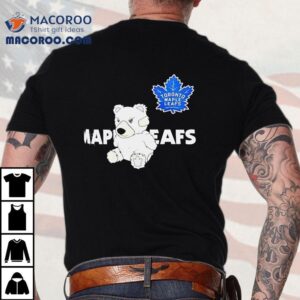 Cozy Toronto Maple Leafs Bear Design T-shirt