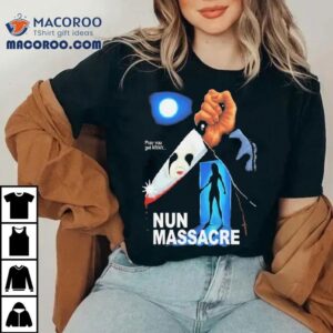 Escape The Horror With This Chilling Nun Massacre Book Cover Tshirt