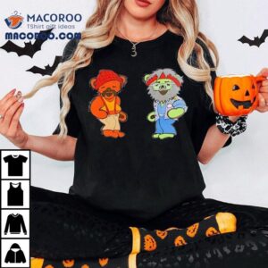 Funny Stoner Bear Design T-Shirt